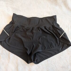 Zella Black Women's Athletic Shorts with White Trim